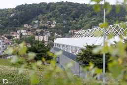Fotograf&iacute;a industrial en Donostia de estructura espacial desde el exterior