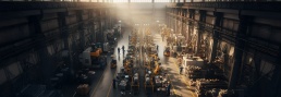 Reportaje de fotografía industrial por dentro: Vista general de una planta de trabajo
