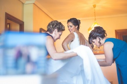 Preparativos de la Novia y el Novio