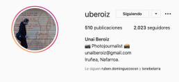 Perfil de Unai Beroiz en Instagram
