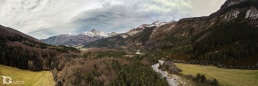 Panorámica aérea en Isaba, Belagua (Navarra) por Yon Garin
