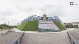 Fachada del Accor Arena de Paris por Yon Garin