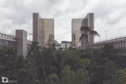 Interior de la Biblioteca François Mitterrand de la BnF por Yon Garin