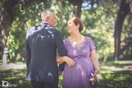 Retratos de Elizabeth y Juan durante la celebración de las Bodas de Oro en el Hotel Don Carlos