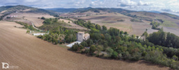 Fotografía con dron del frontón de Lizoáin (Navarra) por Yon Garin