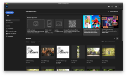 Pantalla inicial de Adobe Photoshop con sus múltiples opciones iniciales