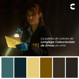 Paleta de colores de una de las escenas de Longlegs (fuente @cinépolis)