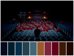 Paleta de colores en una de las escenas de Cónclave