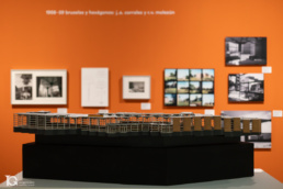 Maqueta completa del Pabell&oacute;n de los Hex&aacute;gonos expuesta en el Museo ICO.