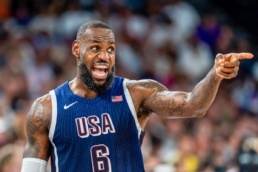 Fotograf&iacute;a de LeBron James en los JJOO de Paris