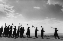Pilgrims. Ujué, Eslava, Spain. 1980