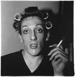 A Young Man in Curlers at Home on West 20th Street, NYC, 1966