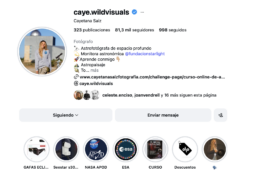 Perfil de Cayetana Saiz en Instagram