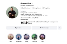 Perfil de David De La Iglesia en Instagram