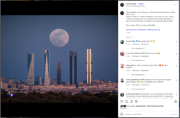Doto de las 5 torres con la salida de la Luna de Javier Rosano