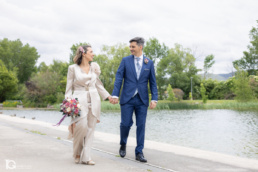 Reportaje de boda junto al lago de Sarriguren de Laura y Luis