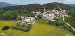 Vista del Palacio de Olza a vista de dron