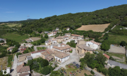Panorámica aérea de Arizaleta y su frontón