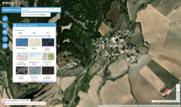 Captura de pantalla de la web de Enaire Drones - Vista de Arizaleta