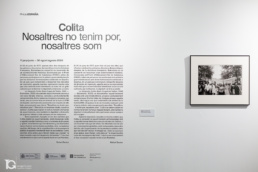 Fotograf&iacute;as en la exposici&oacute;n Nosaltres no tenim por, nosaltres som de Colita en Centre Cultural-Llibreria Blanquerna