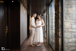 Reportaje en pareja en el interior del Hotel Castillo de Gorraiz