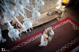 Reportaje en pareja en el interior del Hotel Castillo de Gorraiz